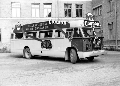 Utstllningsbuss med den minsta Condor karossen. Byggd p ett Volvo chassi.